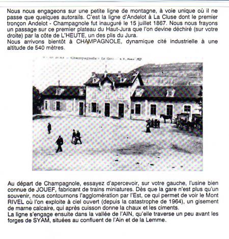                              Gare de Champagnole Jura