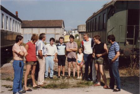         Léquipe LEDO-RAIL CITEV dépot de Belfort 1985