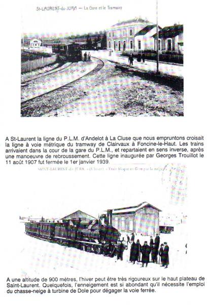   La gare et le tramway   Train bloqué en Gare par la neige