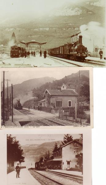 Gare de Lavans-Les-Saint-claude Jura . Le Tacot Saint-Claude Lons-le-saunier. Gare de Vaux-les-Saint-claude. Gare de Molinges Jura