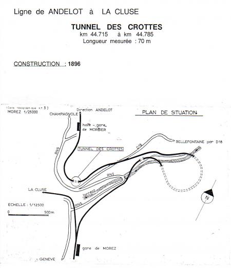                     Tunnel des Crottes longueur 70m