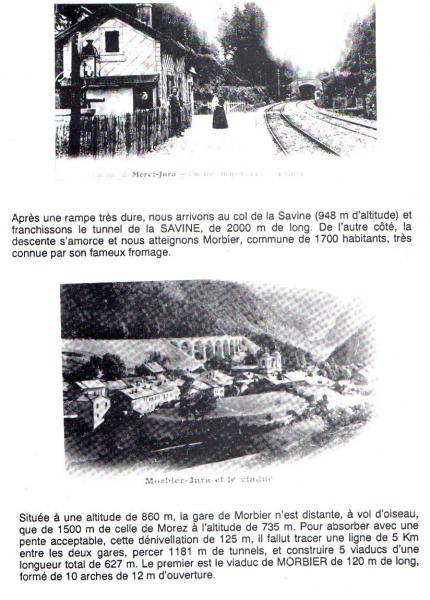         Gare de la Savine alt 948m. Viaduc de Morbier Jura