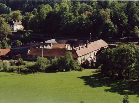    Forges de Syam vue de la voie du chemin de fer  (Jura)