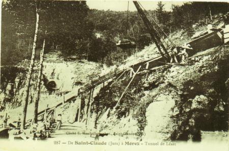            Construction de la ligne Morez Saint-claude 1908