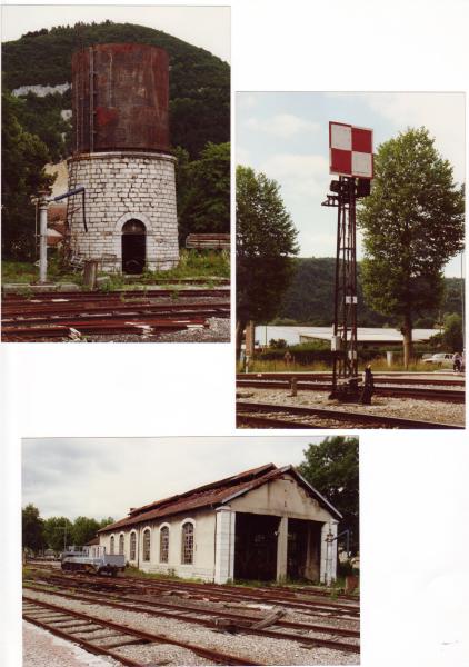        Gare de La Cluse Ain 1987. Cette Gare n'existe plus.