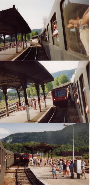 Tour du Jura. Gare de La Cluse avant fermeture