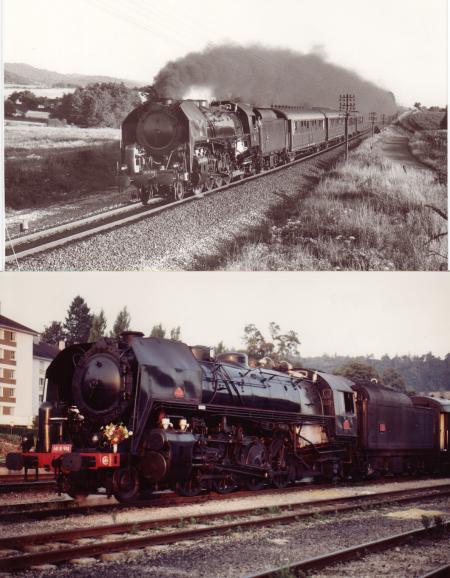 Tour du Jura 1988.Arrivée en gare de Cousance. Arrivée en gare de Lons-le-Saunier
